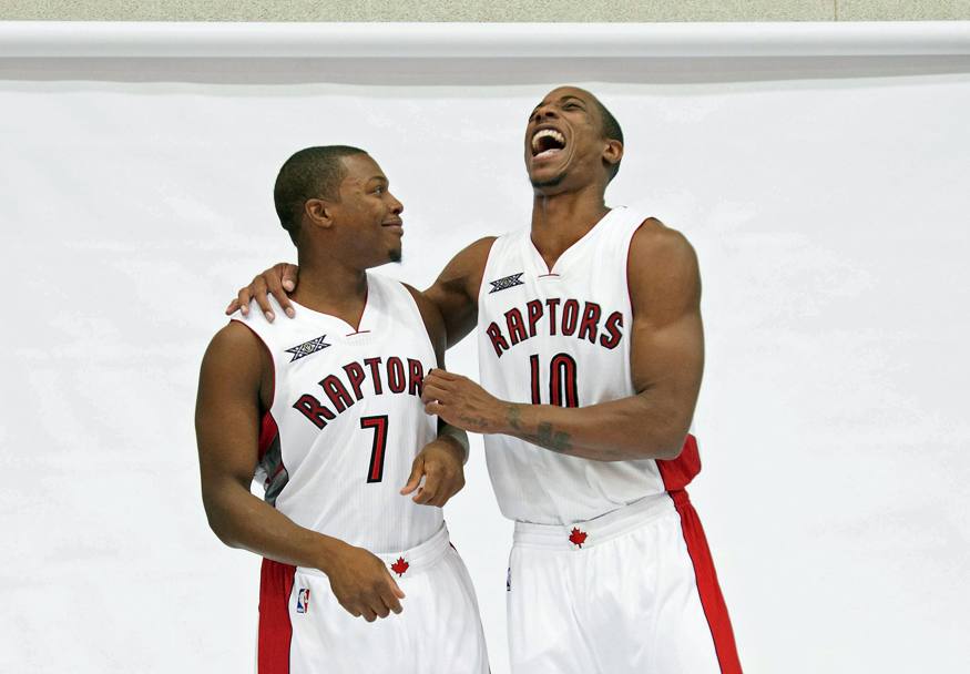 Toronto Raptors: un po&#39; di risate per Kyle Lowry e DeMar DeRozan. Ap